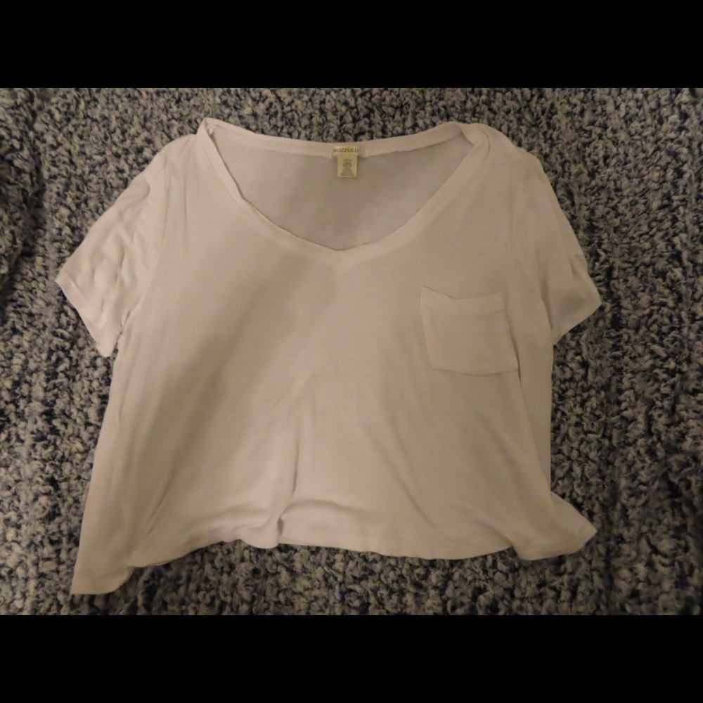 White crop top